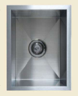 Interchange Uptown Qs300 Single Bowl Sink 350 X 450 X 200 Square Corner - Burdens Plumbing