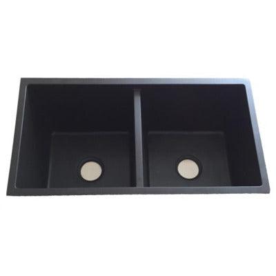 Interchange Uptown Quartz Granite Gs2 Double Bowl Sink Nth 875X457X230 - Burdens Plumbing