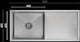 Interchange Uptown Utr3 Single Square Sink And Drainer 990 X 450 X 250 Radius Corner - Burdens Plumbing
