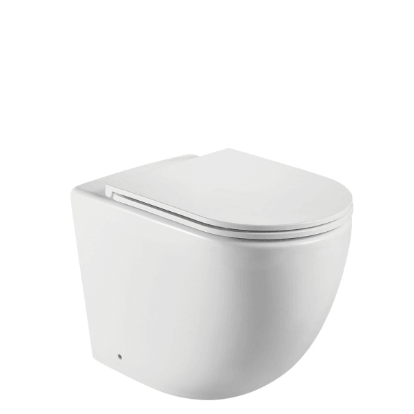 Koko Matte White Wall-Faced Toilet Suite - Burdens Plumbing