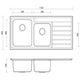 Kubic Sink 1.75B Ld 1T 1120X500 By Seima(Seima P#:Sks-Ka175-Ld-1) - Burdens Plumbing