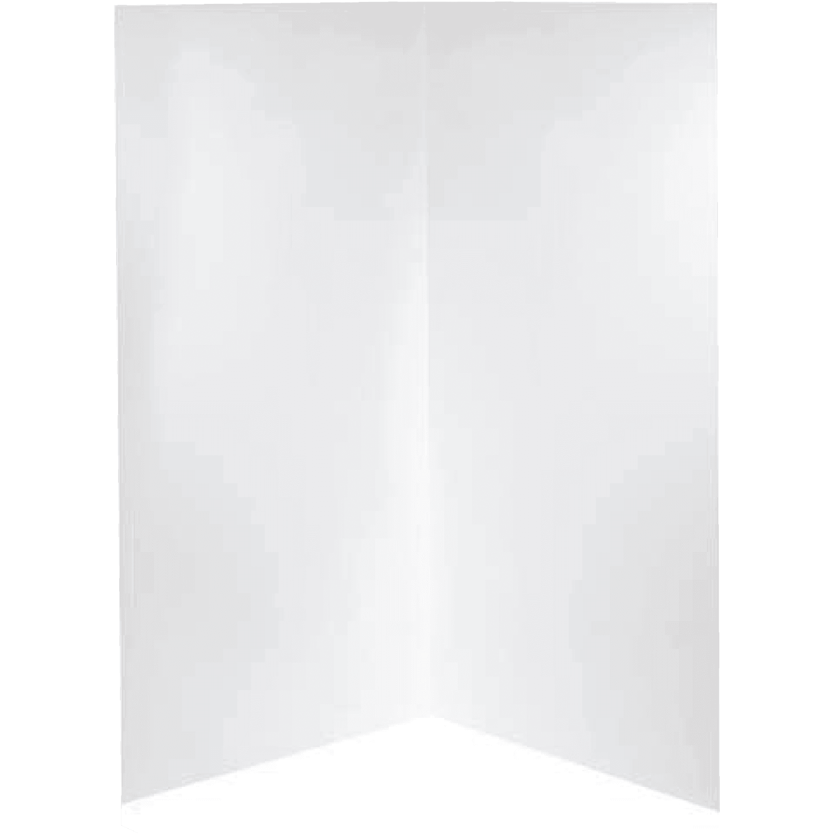 Marbletrend Plain Shower Wall 900mm X 900mm White - Burdens Plumbing