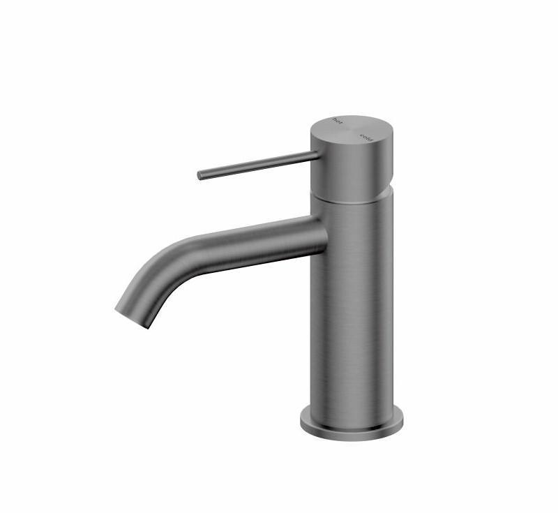 Mecca Basin Mixer Gun Metal - Burdens Plumbing