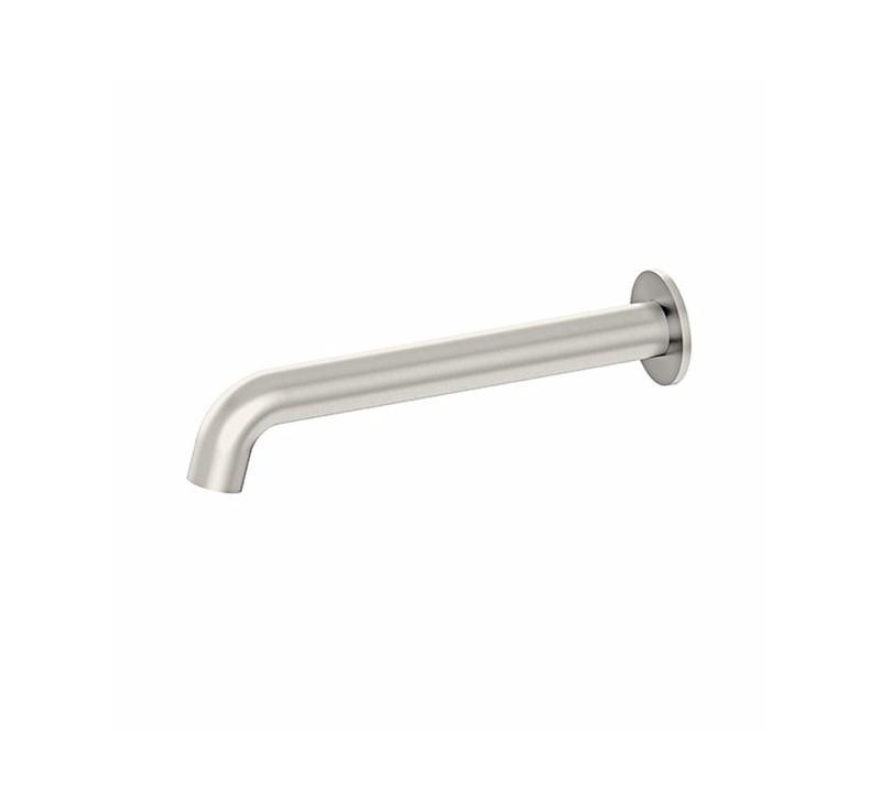 Mecca Basin/Bath Spout Only 160mm Brushed Nickel - Burdens Plumbing