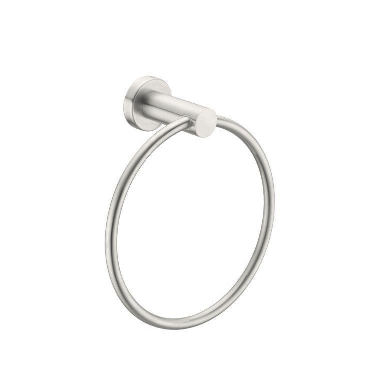 Mecca Hand Towel Ring Brushed Nickel - Burdens Plumbing