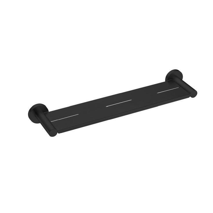 Mecca Metal Shower Shelf Matt Black - Burdens Plumbing