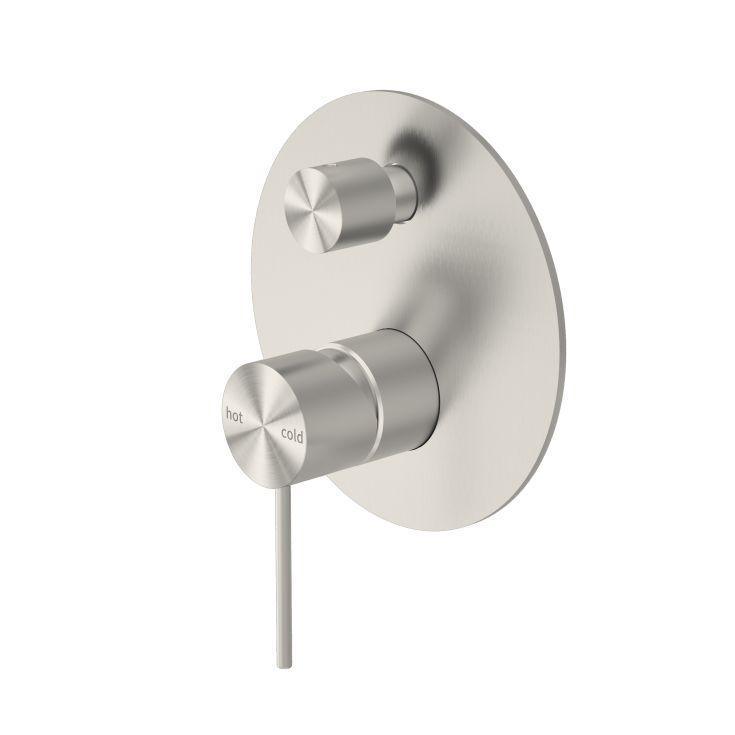 Mecca Shower Mixer With Diverter Brushed Nickel - Burdens Plumbing