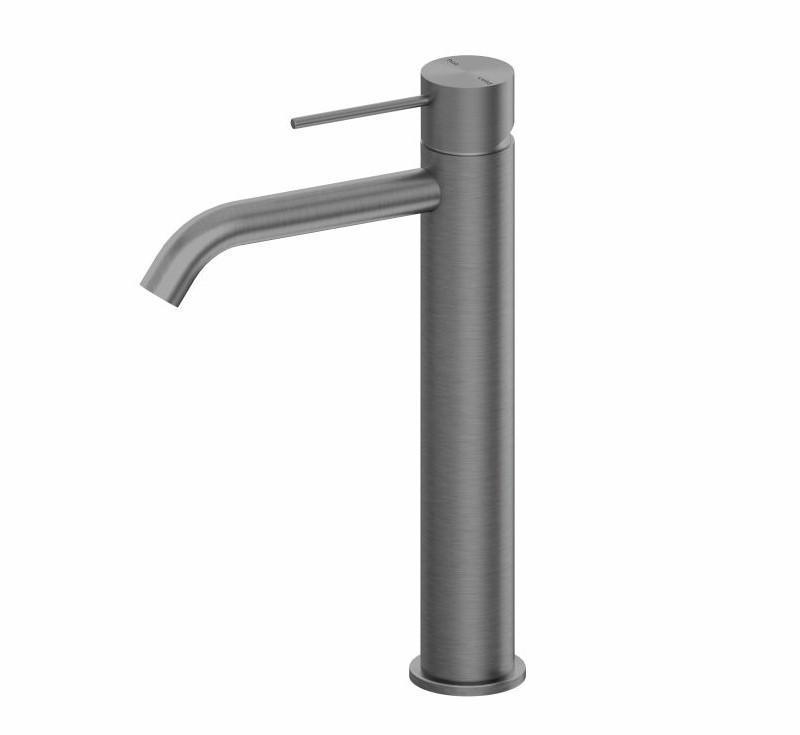 Mecca Tall Basin Mixer Gun Metal - Burdens Plumbing