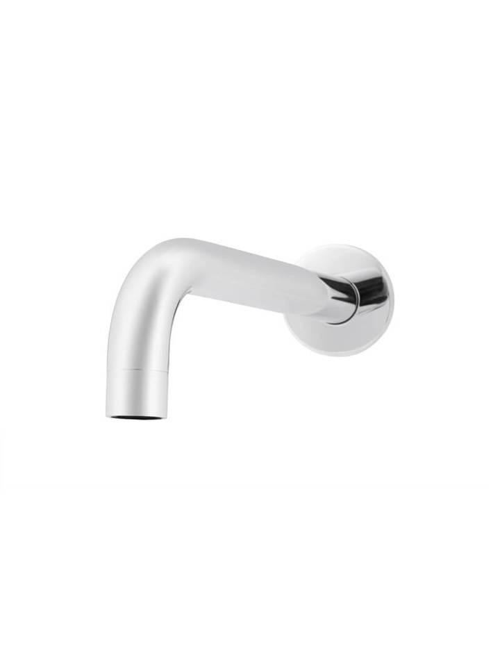 Meir Chrome Round Curved Wall Spout 200mm - Burdens Plumbing