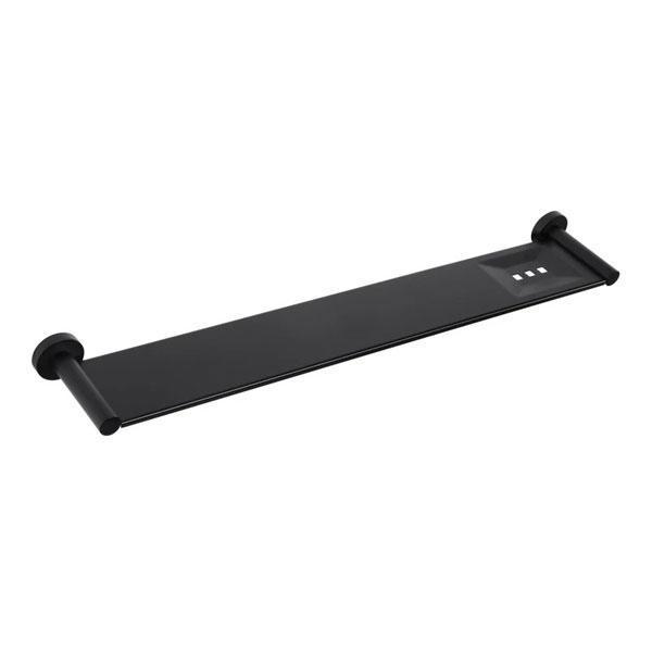 Meir Round Bathroom Shelf Matte Black - Burdens Plumbing