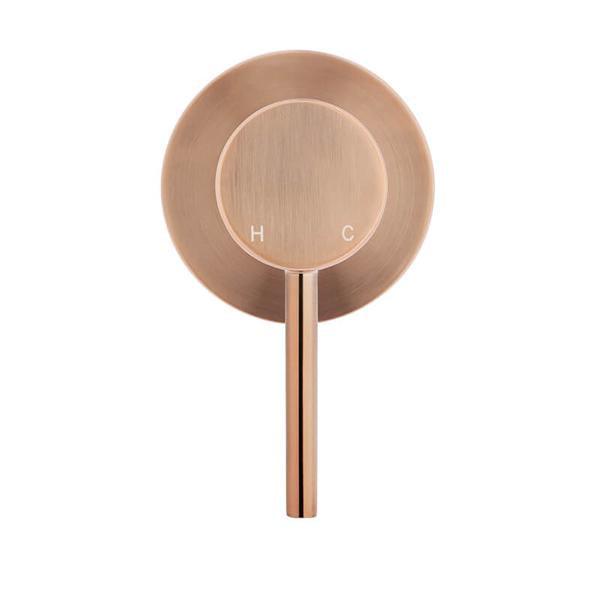 Meir Round Champagne Wall Mixer - Burdens Plumbing