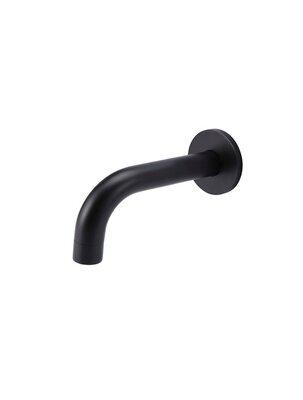 Meir Round Curved Spout 130mm Matte Black Ms05-130 - Burdens Plumbing