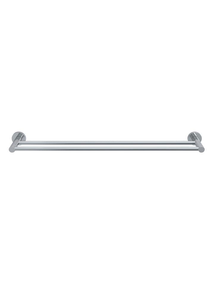 Meir Round Double Chrome Towel Rail 600mm - Burdens Plumbing