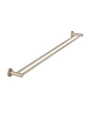 Meir Round Double Towel Rail 900mm Champagne Mr01-R90-Ch - Burdens Plumbing