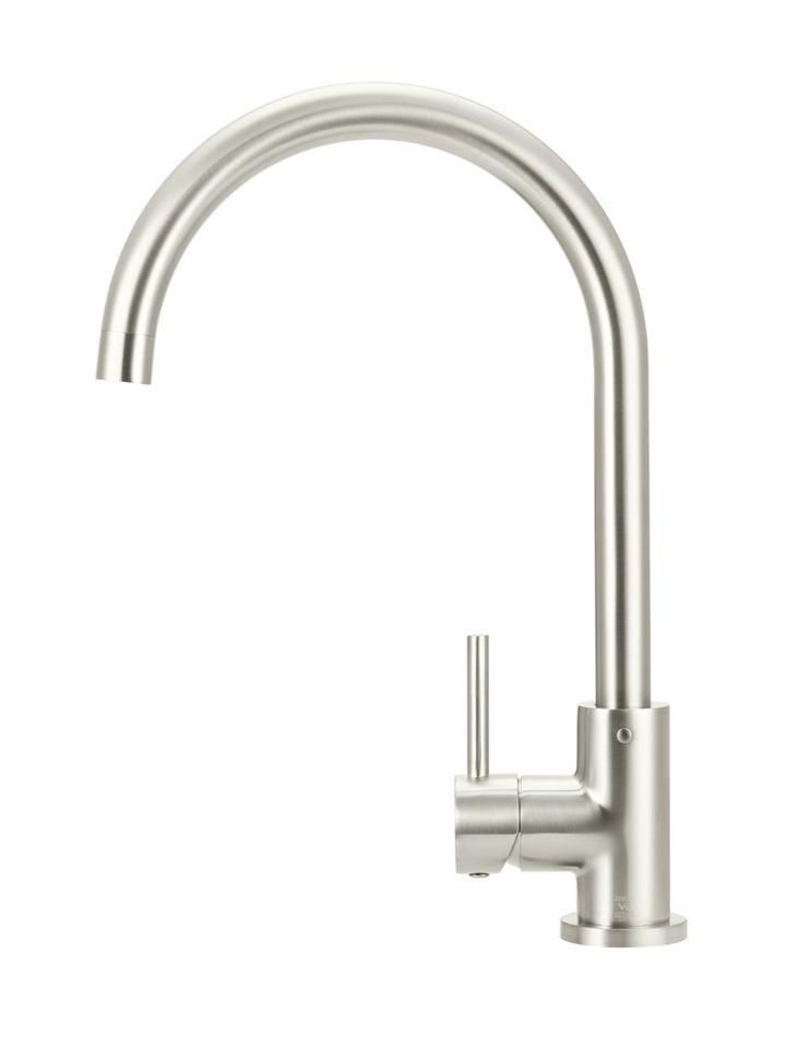 Meir Round Kitchen Mixer - Brushed Nickel - Burdens Plumbing