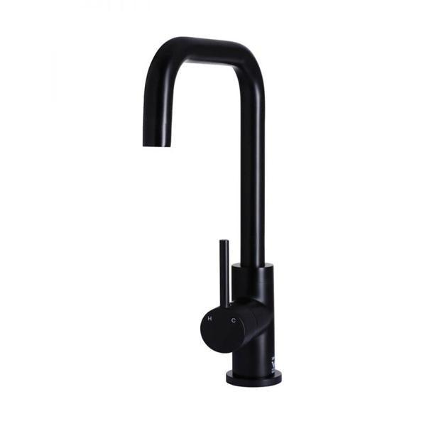 Meir Round Kitchen Mixer - Matte Black - Burdens Plumbing