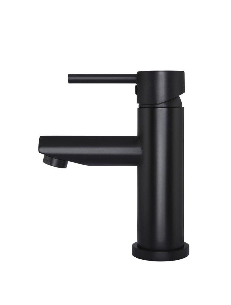 Meir Round Matte Black Basin Mixer - Burdens Plumbing