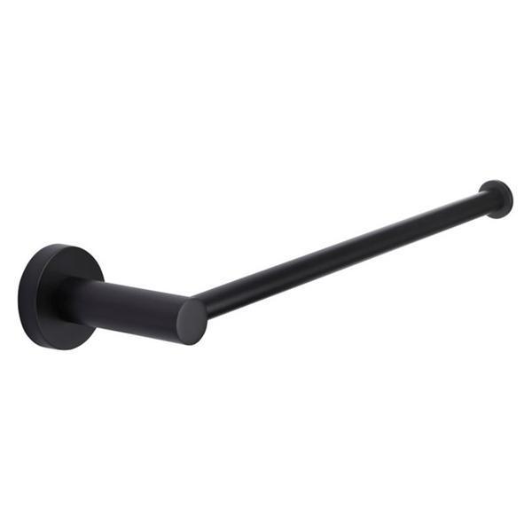 Meir Round Matte Black Guest Towel Rail - Burdens Plumbing