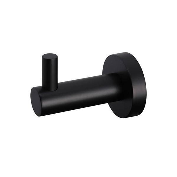 Meir Round Matte Black Robe Hook - Burdens Plumbing