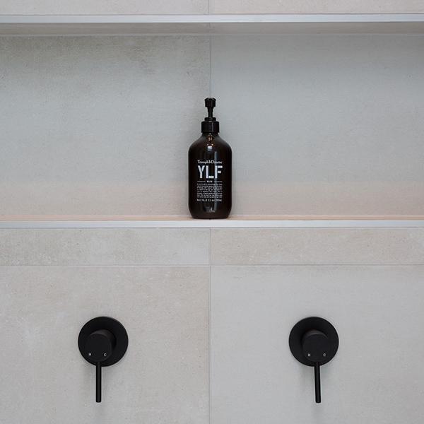 Meir Round Matte Black Wall Mixer - Burdens Plumbing