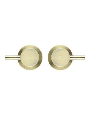 Meir Round Quarter Turn Wall Top Assemblies Tiger Bronze Gold Mw06-Bb - Burdens Plumbing