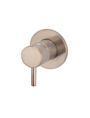 Meir Round Wall Mixer Champagne Mw03S-Ch - Burdens Plumbing