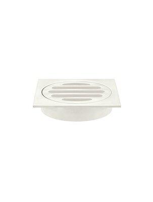 Meir Square Floor Grate Shower Drain 80mm Outlet Brushed Nickel Mp06-80-Pvdbn - Burdens Plumbing