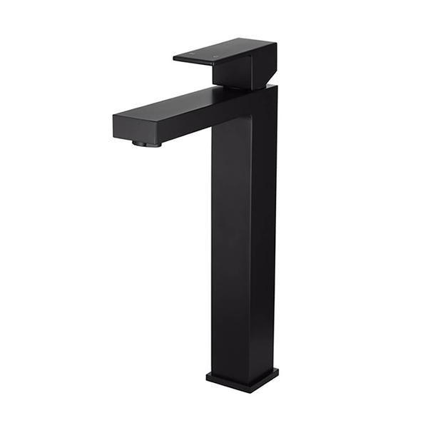 Meir Square Tall Matte Black Basin Mixer - Burdens Plumbing