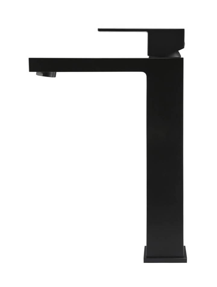 Meir Square Tall Matte Black Basin Mixer - Burdens Plumbing