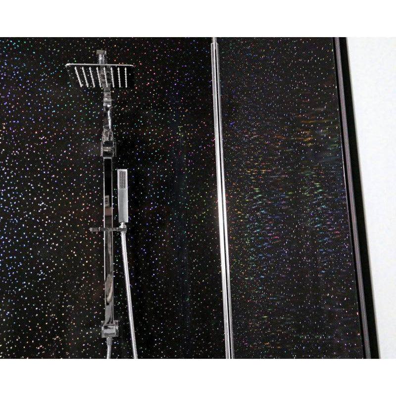 Mr. Wet Wall Black Sparkle Gloss Wall Panel 2400X1000X10mm - Burdens Plumbing