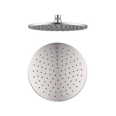 Nero 250mm Round Shower Head - Brushed Nickel - Burdens Plumbing