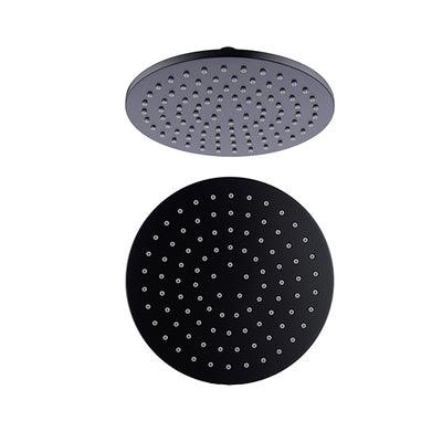 Nero 250mm Round Shower Head - Matt Black - Burdens Plumbing