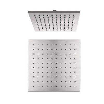 Nero 250mm Square Shower Head - Brushed Nickel - Burdens Plumbing