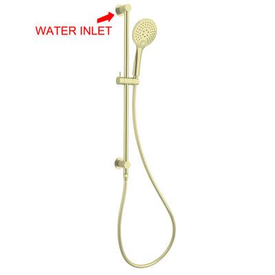 Nero Dolce 3 Function Rail Shower Brushed Gold - Burdens Plumbing