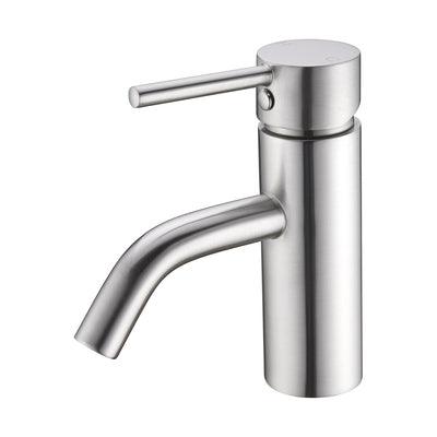 Nero Dolce Basin Mixer Stylish Spout - Brushed Nickel - Burdens Plumbing