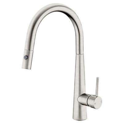 Nero Dolce Pull Out Sink Mixer With Vegie Spray Function - Brushed Nickel - Burdens Plumbing