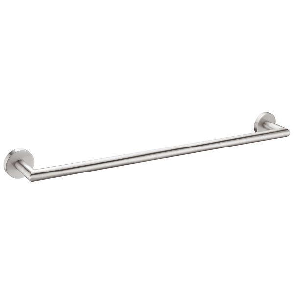 Nero Dolce Single Towel Rail 700mm - Brushed Nickel - Burdens Plumbing