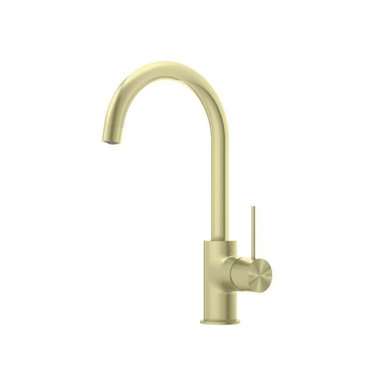 Nero Mecca Kitchen Mixer Brushed Gold - Burdens Plumbing