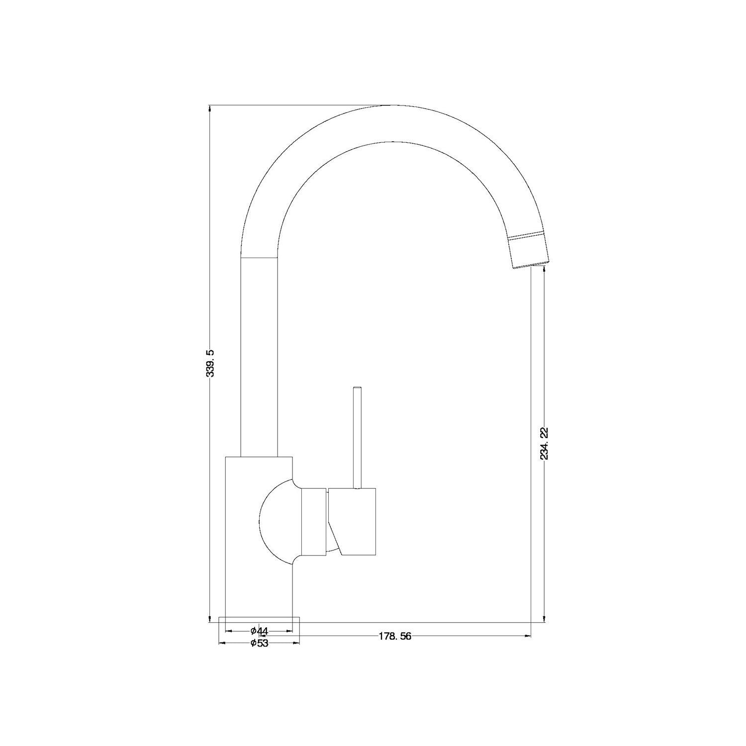 Nero Mecca Kitchen Mixer Matt Black - Burdens Plumbing