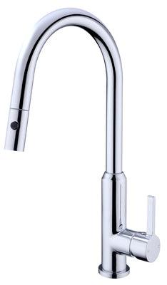 Nero Pearl Pull Out Sink Mixer With Vegie Spray Function - Chrome - Burdens Plumbing