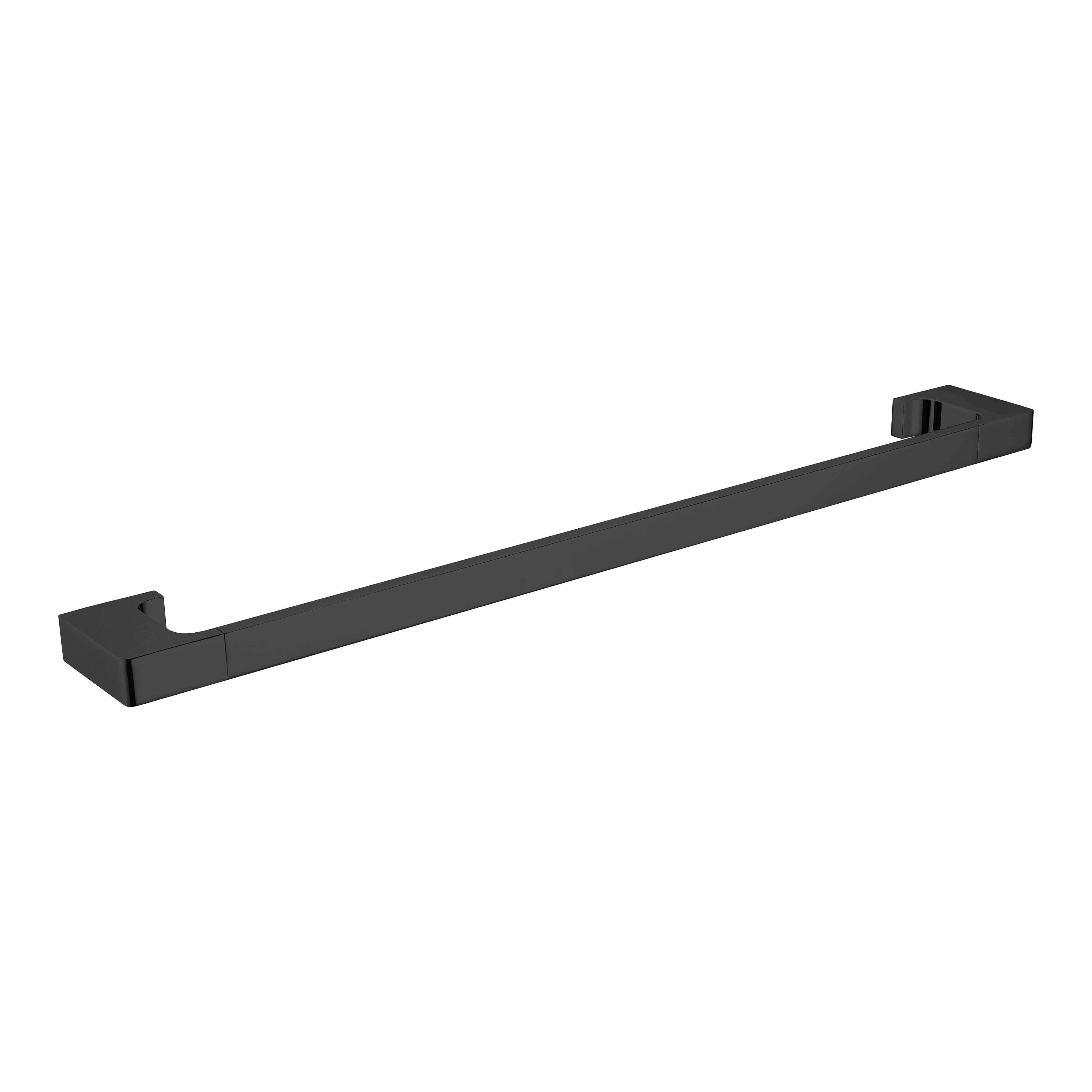 Nero Pearl/Vitra Single Towel Rail 600mm - Matt Black - Burdens Plumbing