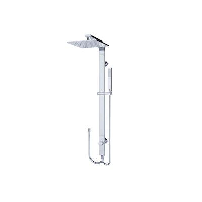 Nero Rain Square Shower Set Double Hose - Chrome - Burdens Plumbing