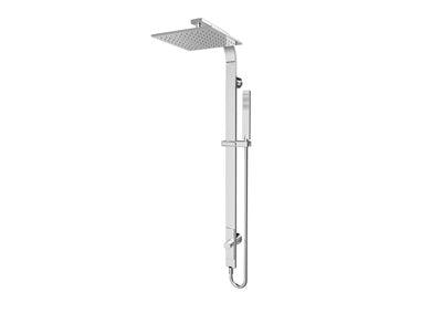 Nero Rain Square Shower Set Single Hose - Chrome - Burdens Plumbing