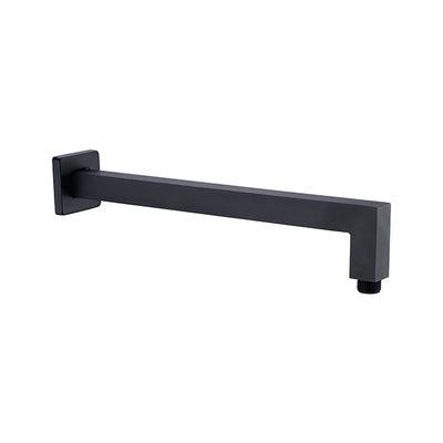 Nero Square Shower Arm - Matt Black - Burdens Plumbing