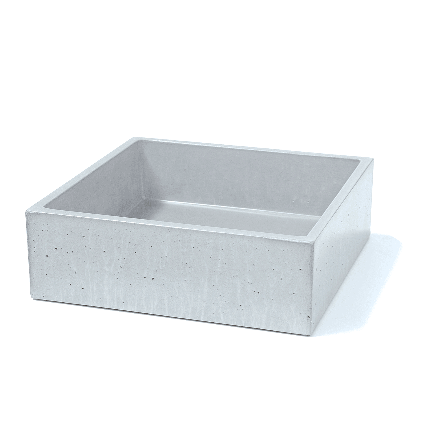 New Form Concrete Square Vessel Basin 380mm X 380mm X 125mm - Burdens Plumbing