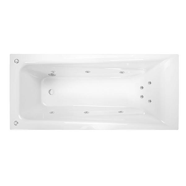 Novara 1525 Santai 10 Jets White(Decina P#:Nt1525San10Jw) - Burdens Plumbing