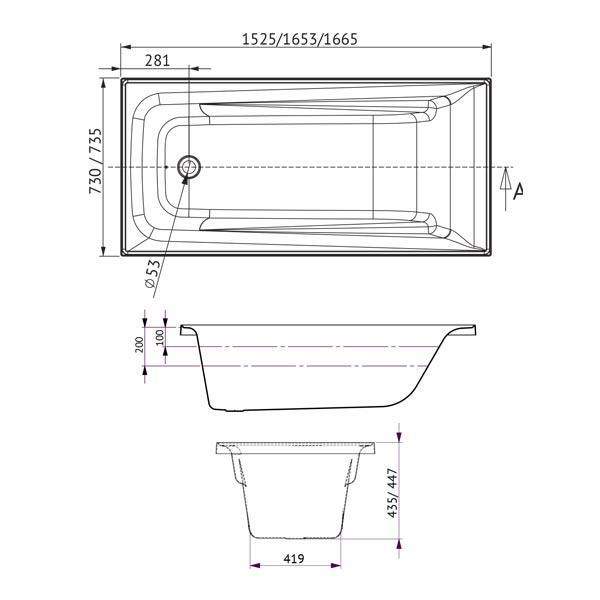 Novara 1653 Island Contour 12 Jets White(Decina P#:No1650Cnspawc) - Burdens Plumbing