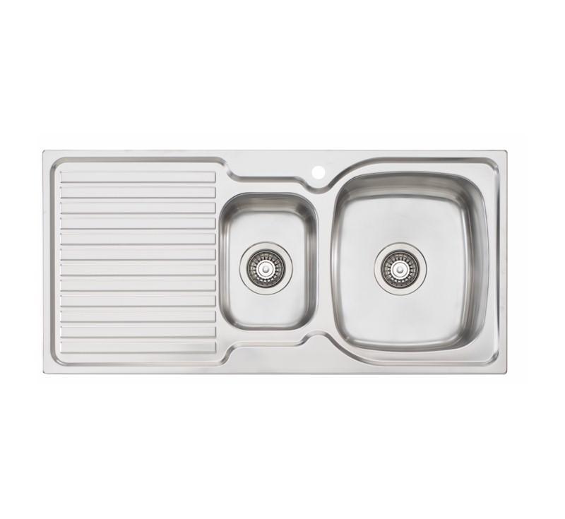 Oliveri Endeavour 1 & 1/2 Bowl Topmount Sink L/H Drainer 1Th - Burdens Plumbing