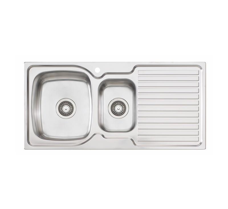 Oliveri Endeavour 1 & 1/2 Bowl Topmount Sink R/H Drainer 1Th - Burdens Plumbing