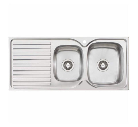 Oliveri Endeavour 1 & 3/4 Bowl Topmount Sink L/H Drainer 1Th - Burdens Plumbing